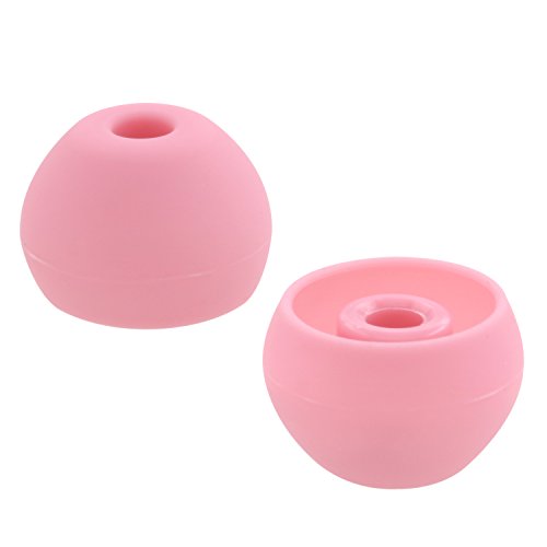 ALXCD Ear Tips for BeatsX in-Ear Headphone, 4 Pair SML & Double Flange Durable Soft Silicone Replacement Ear Bud Eartip, Fit for Beats by Dr. Dre BeatsX [4 Pair](Pink)