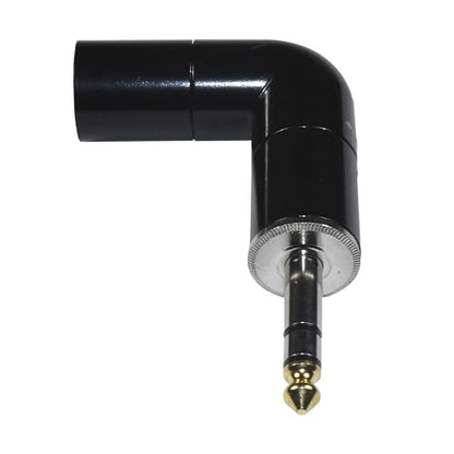 HQRP 2-Pack 3-Pin XLR Male to 1/4" / 6.35 mm Male TRS Angle Adapter with 4 Adjustable Angle Positions Right Left and 90 Degree Compatible with Mixers, Microphones, amplifiers, EQ, Rack Gear, etc - style: XLR Male to 1/4" TRS
