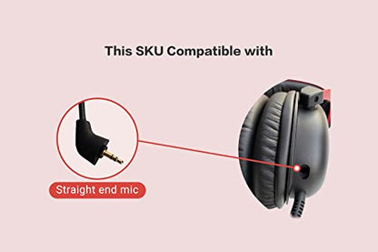 2 Pack Replacement Game Mic for Kingston HyperX Cloud, Cloud X and Cloud II 2nd Version Gaming Headset on PS4 PS5 Xbox One Nintendo Switch PC, 3.5mm Detachable Boom Microphone