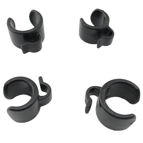 TAODAN 20/25mm Plastic Tripod Microphone Stand Cable Clip (10pcs) - Black