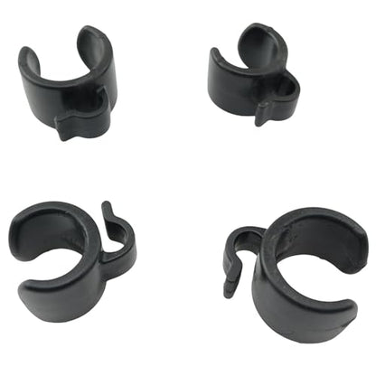 TAODAN 20/25mm Plastic Tripod Microphone Stand Cable Clip (10pcs) - Black