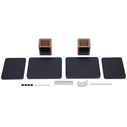 Desktop Speaker Stands Pair for Desk Speakers, Monitor Speaker Stands, Medium and Small Bookshelf Speakers, Computer Gaming Desk Speaker Stand