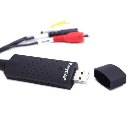 USB 2.0 Audio/Video Converter Adapter, RCA + S-Video to USB 2.0 Video Capture Card for Set-Top Box/Surveillance
