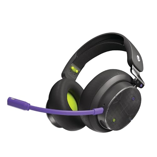 Skullcandy PLYR Multi-Platform Wireless Gaming Headset - Digi-Black | Bluetooth Headphones, Removable Mic, 24 Hours Play, PC, Xbox, PlayStation, 2.4GHz Low Latency Wireless Transmitter Included - color: Digi-Black