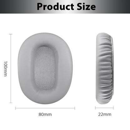 WH-CH710N Replacement Earpads Ear Cushions, Ear Pads for Sony WH-CH710N, WH-CH720N Headphones, Ear Cushions with Soft Protein Leather, Ear Comfort Memory Foam(Light Gray) | Softer Protein Leather & High-Density Memory Foam Earpads for Sony Headphones - co