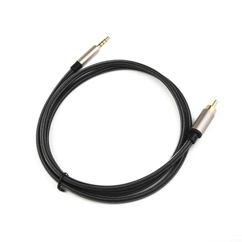 Digital Coaxial Audio Video Cable for RCA to 3.5mm Jack SPDIF Gold-Plated Connectors Nylon for Braided for Compatible with for HDTV Soundbar (1M) - size: 1M