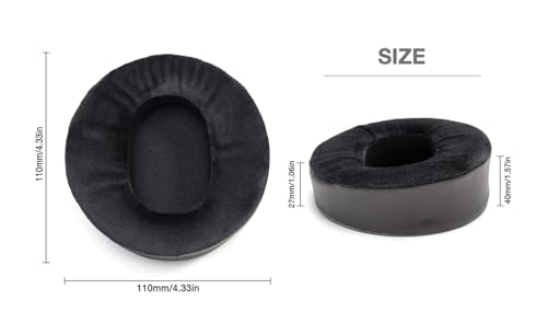 Sheepskin Ear Pads Foam Cushion Compatible with Audeze LCD2 LCD3 LCD4Z LCD-XC MX4 Headphones (Elite Velour Hybrid)