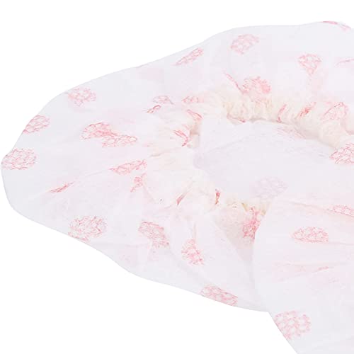 120 Pcs Microphone Caps Disposable | Non - Woven Particle & Saliva Guard Replacement Covers for Handheld Microphones/Home/Studio | 7x7.6cm (red dot white) - color: red dot white