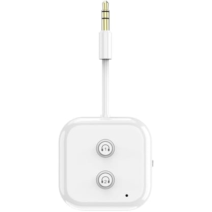 Bluetooth 5.3 Transmitter, Audio Adapter AptX Adaptive/Low Latency | Dual Link , Works with 3.5mm Aux Jacks on Airplanes, Gym Equipment, TVs, Tablets