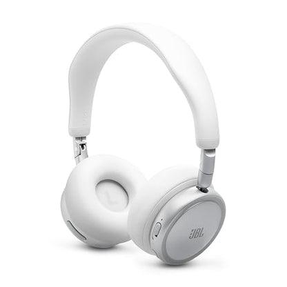 JBL Live 680NC - Noise Cancelling Headphones - White | JBL Signature Sound with Hi-Res Audio wired and wireless, True Adaptive Noise Cancelling 20, real time calibration - color: White