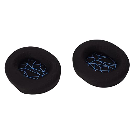 Replacement Ear Cushion Pads with Memory Foam Protein Leather for 3 5 7 Pro ATH M40X M50X MDR 7506 Cloud 2 Black V2 (Black earpads with Screen) - color: Black earpads with screen