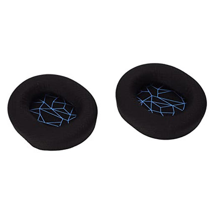 Replacement Ear Cushion Pads with Memory Foam Protein Leather for 3 5 7 Pro ATH M40X M50X MDR 7506 Cloud 2 Black V2 (Black earpads with Screen) - color: Black earpads with screen