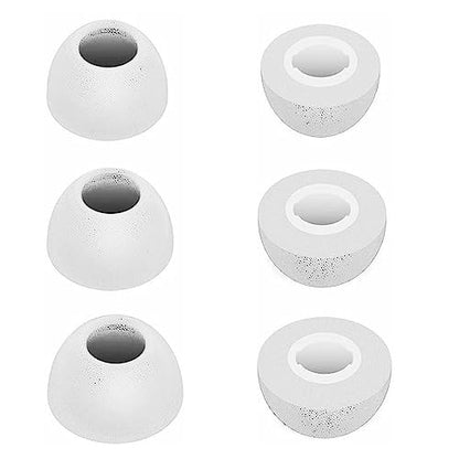 Memory Foam Tips Compatible with JBL Vibe 200TWS / Tune 130NC TWS/Free X/Live 300TWS, Replacement Foam Eartips, Fit in Charging Case, Reducing Noise Tips, 3 Pairs (S/M/L, White) 214w3 - color: Foam White