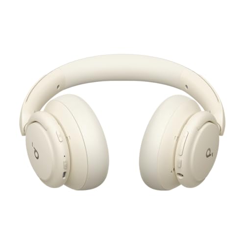 Soundcore by Anker Q30 Hybrid Active Noise Cancelling Headphones, White - color: Beige