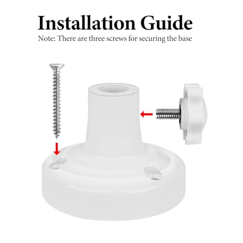 GEEKRIA for Creators Microphone Table Flange Mount Adapter, Metal Table Mount Clamp with Adjustable Interface Aperture Compatible with TONOR T20, Aokeo AK-35, InnoGear Microphone Arm (White) - color: White