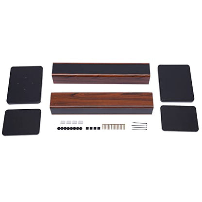 Pair Speaker Bookshelf Stands, 28 Inch Universal Speaker Stand, Reduce Vibration Improve Sound Performance, Surround Sound Speaker Stand with Cable Management, for Speakers Under 15"