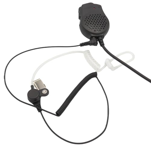 3.5mm Only Surveillance Acoustic Tube Earpiece Compatible with Two-Way Radios,with Clear Acoustic Coil Tube earpiece Audio,Radio earpiece for Police radios