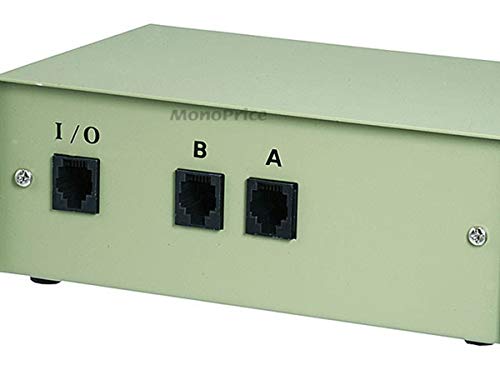 Monoprice 101371 RJ11/RJ12 AB 6P6C 2Way Switch Box