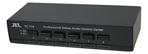 Technolink TC-716 6-Port Stereo Source Selector; Black or Silver, Your Choice (Black) - color: BLACK