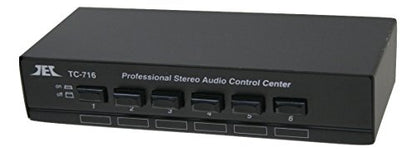 Technolink TC-716 6-Port Stereo Source Selector; Black or Silver, Your Choice (Black) - color: BLACK