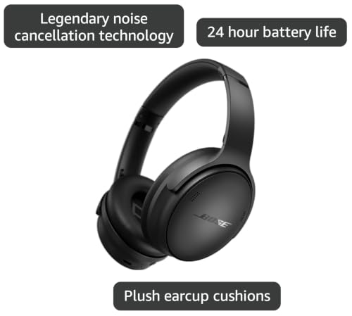 Bose QuietComfort Wireless Noise-Canceling Headphones (Black) (Renewed) - color: Black