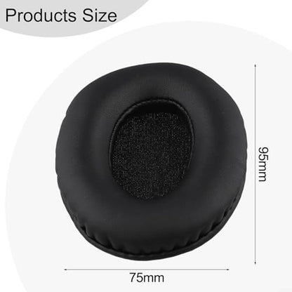 Ov-al Headphone Ear Pads Re-placement Sponge Leather Cushions for Enhanced Comfort and Durability, Soft Protein Leather U-pgrade Accessories Compatible with Various Headphone Models,(75 * 95) - color: 75*95