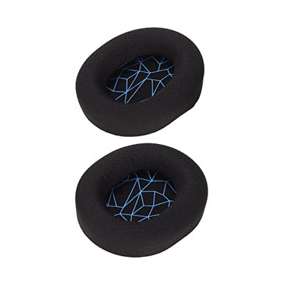 Replacement Ear Cushion Pads with Memory Foam Protein Leather for 3 5 7 Pro ATH M40X M50X MDR 7506 Cloud 2 Black V2 (Black earpads with Screen) - color: Black earpads with screen