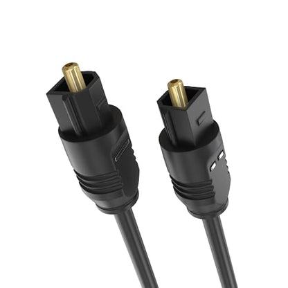 Cmple - Optical Audio Cable 100 ft Toslink Cable Slim Fiber Optic Cable Gold Plated Slim Optical Cord Digital S/PDIF Audio for Soundbar, AV Receivers, TV Sound Bar, Game Console - size: 100FT