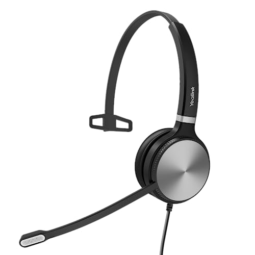 Yealink UH36 USB Headset with Mic 3.5mm Wired Headphones for PC Computer | Mono USB-A Headset with Noise Cancelling Microphone 3.5mm Jack Work Headphones for Office Call Center PC Laptop UC Compatible