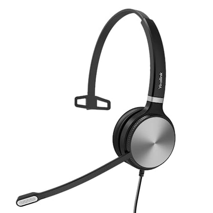 Yealink UH36 USB Headset with Mic 3.5mm Wired Headphones for PC Computer | Mono USB-A Headset with Noise Cancelling Microphone 3.5mm Jack Work Headphones for Office Call Center PC Laptop UC Compatible