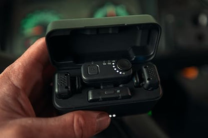 GoPro Wireless Mic Complete Kit (2 TX, 2 RX, Charging Case) - for GoPro/Camera/iPhone/Android, Ultra-Compact, Noise Reduction, Gain Control, Vlogging