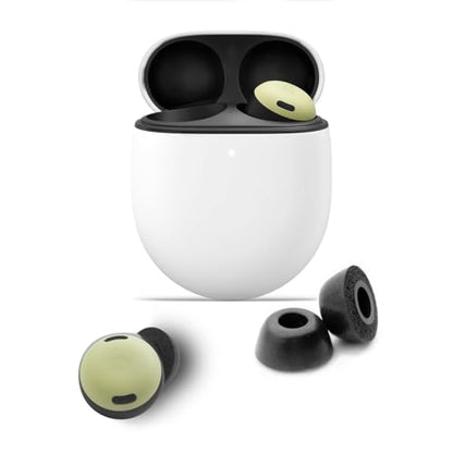 Klowcok Foam Ear Tips Replacement for Google Pixel Buds Pro 2 / Pro Earbuds | Not for Pixel Buds/Pixel Buds A-Series, Memory Foam Tips, Comfort Fit, 3 Pairs, S/M/L, Black