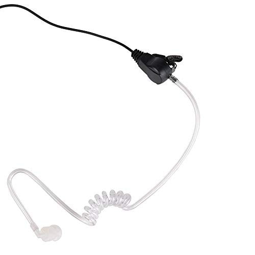 2 Pin FBI Earpiece/Headset for Walkie Talkie with Clear Sound PTT MIC&Soft and Comfort Acoustic Tube for UV-5R BF-F8HP BF-888S, Kenwood TK3230 Two Way Radio (1 Pack) - style: 1 pack