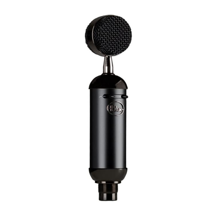 Blue Blackout Spark SL XLR Condenser Microphone for Pro Recording, Streaming, Podcasting, Gaming, with Large Diaphragm Cardioid Mic Capsule, Shockmount, Detailed Natural Sound, Protective Case - Black