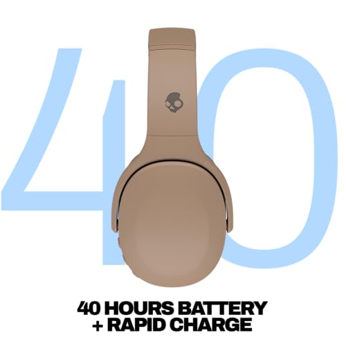 Skullcandy Crusher Evo Wireless Multi-Sensory Bass Headphones - Primer | Bluetooth, Noise Isolating Over-Ear Fit, 40 Hours Battery, Microphone, Working Out, Gym, Travel, Studying, Music - color: Primer