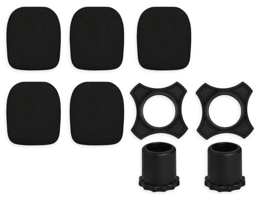 Foam Mic Covers and Handheld Microphone Protection Ring Shockproof Anti-Drop for Home Stage KTV Set of 7