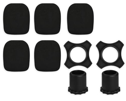 Foam Mic Covers and Handheld Microphone Protection Ring Shockproof Anti-Drop for Home Stage KTV Set of 7