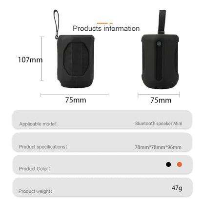 Protective Case for Xiaomi Mini Bluetooth Speaker, Silicone Skin Cover Soft Fitted Protective Sleeve Portable Audio Case Drop-Proof for Xiaomi Mini Speaker (Black) - color: Black