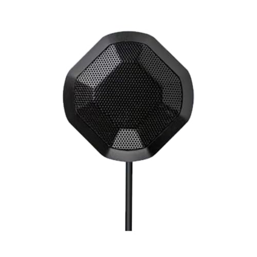 360° Computer Microphone for Desktop , USB Conference PC Mic, Noise-Canceling Technology, Recording, Skype, Online Class, Court Reporter, Plug & Play, Compatible with Windows/PC/Desktop/Laptop