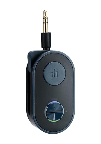 iFi UP Travel - Portable HI-FI Bluetooth 5.2 Transmitter and Receiver - Supports Dual Headphone Pairing - 3.5mm AUX Wireless Audio Transmitter for Use in Cars, Airplanes, or While Traveling