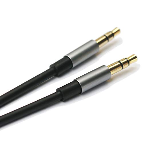 Replacement Cable Compatible with Sony MDR-XB950BT, MDR-10R, MDR-10RC, MDR-10RBT, MDR-NC50, MDR-NC200D Headphones Black 4.5ft/150cm