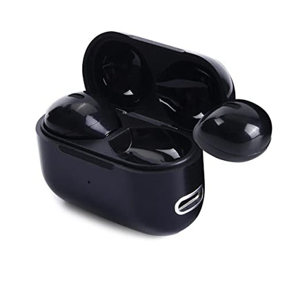 Mini Wireless Bluetooth Earbuds with Microphone,Invisible Bluetooth Headphones for Women and Small Ears with Touch Control, IPX5 Waterprof, Battery Case(Black) - color: Black