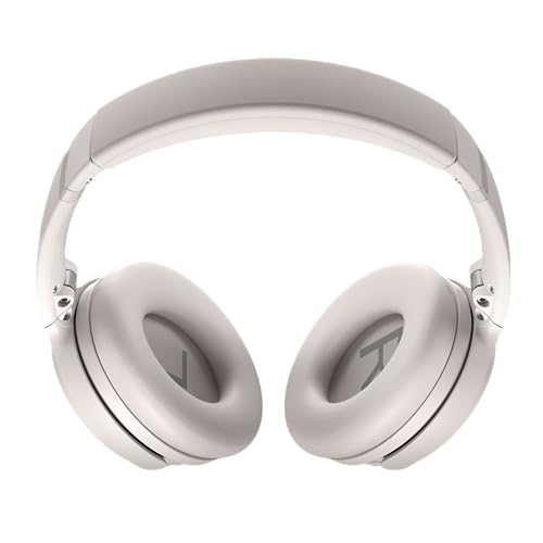Bose QuietComfort Wireless Noise Cancelling Headphones, Bluetooth Over Ear Headphones with Up to 24 Hours of Battery Life, White Smoke (Renewed) - color: White Smoke