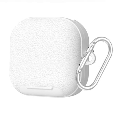 Kickstand Case Compatible with Samsung Galaxy Buds 4 /Buds 4 Pro Keychain | Lanyard Cleaning kit Soft TPU and Hard PC, Drop Shockproof Full Protection Cover for Women Men for Galaxy Buds 4 /Buds 4 Pro - color: White