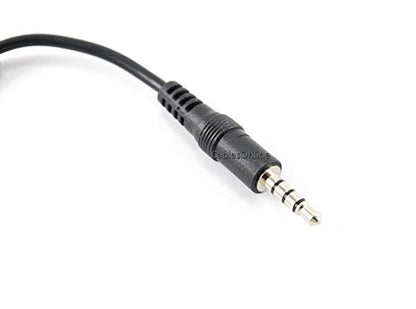 CablesOnline 3.5mm TRRS 4-Position Male to Dual 3-Position 3.5mm TRS Female Headset Splitter Adapter (IP-AY02C)