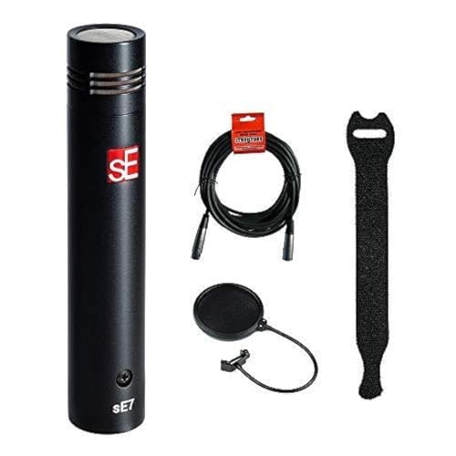 sE Electronics sE7 Small-Diaphragm Condenser Microphone Bundle XLR Cable and Pop Filter