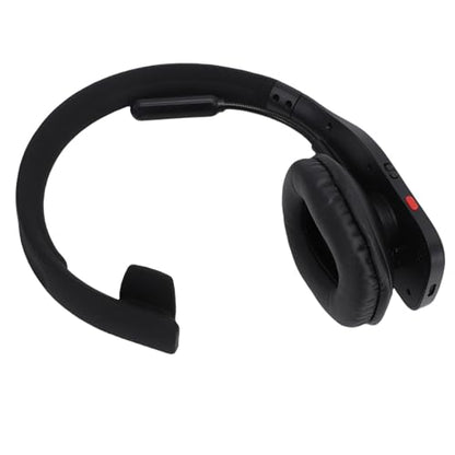 Goshyda Trucker Bluetooth Headset AI Noise Canceling Mic Mute Key Single Ear Wireless Headphones for Truck Driver Video Conference