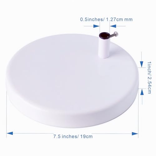 Desk Lamp Base: Round inches Mounting Stand for Desk Lamps,Magnifying Glass with Light,Mic Arm Desk Mount,Swing Arm Desk Lamp,for Home Office,Compatible for lk-1 cl-2 (Silver) - color: Silver
