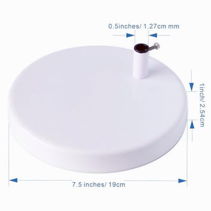 Desk Lamp Base: Round inches Mounting Stand for Desk Lamps,Magnifying Glass with Light,Mic Arm Desk Mount,Swing Arm Desk Lamp,for Home Office,Compatible for lk-1 cl-2 (Silver) - color: Silver