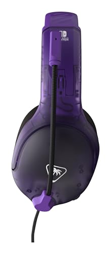 Turtle Beach Airlite Fit Wired Gaming Headset for Nintendo Switch 2, Lite | Also works with Nintendo Switch OLED, Flip-to-Mute Mic, Comfortable Ear Cushions, 40mm Speakers, Lightweight, Ghost Purple - color: Ghost Purple